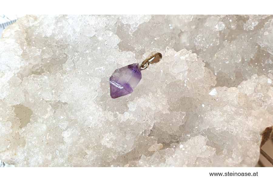 Anhänger Amethyst Doppelender, 925-Silber